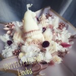 Bouquet de Fleurs de Cire Noël Bronze