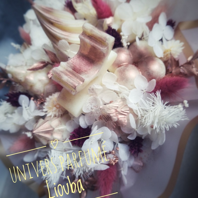 Bouquet de Fleurs de Cire Noël Bronze