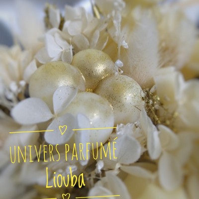 Bouquet de Fleurs de Cire Noël Or