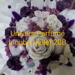 Bouquet de Fleurs de Cire Violet & Mauve