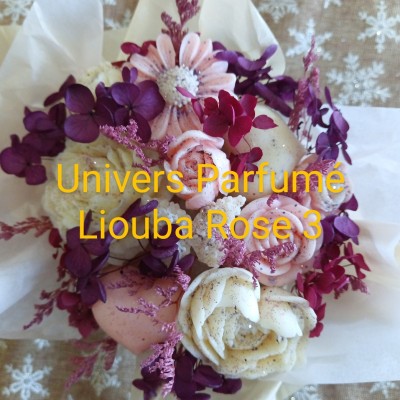 Bouquet de Fleurs de Cire Rose & Violet