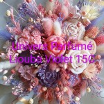 Bouquet de Fleurs de Cire Violet & Rose