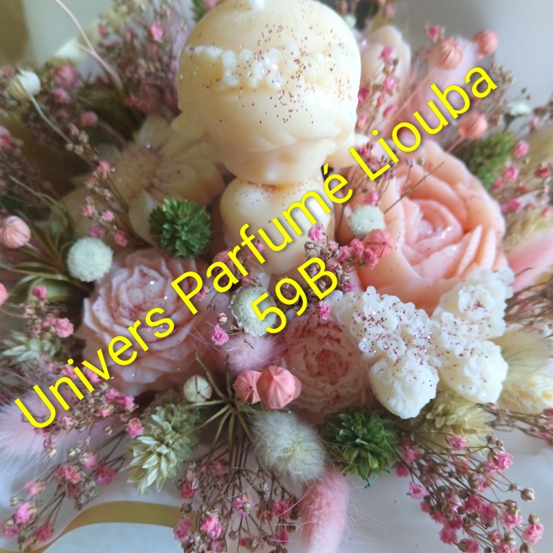 Bouquet de Fleurs de Cire CHAMPÊTRE