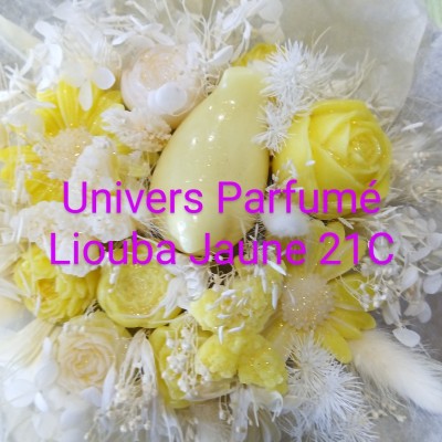 Bouquet de Fleurs de Cire Jaune & Blanc