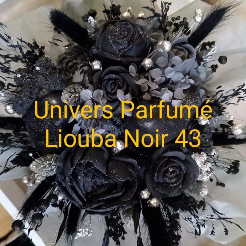 Bouquet de Fleurs de Cire NOIR