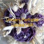 Bouquet de Fleurs de Cire VIOLET