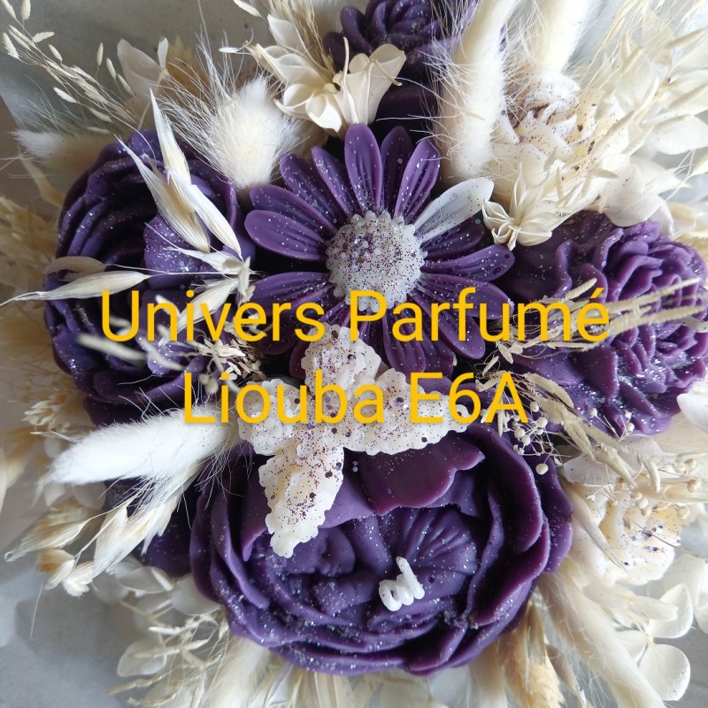 Bouquet de Fleurs de Cire VIOLET