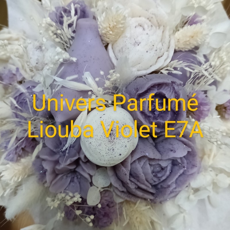 Bouquet de Fleurs de Cire VIOLET
