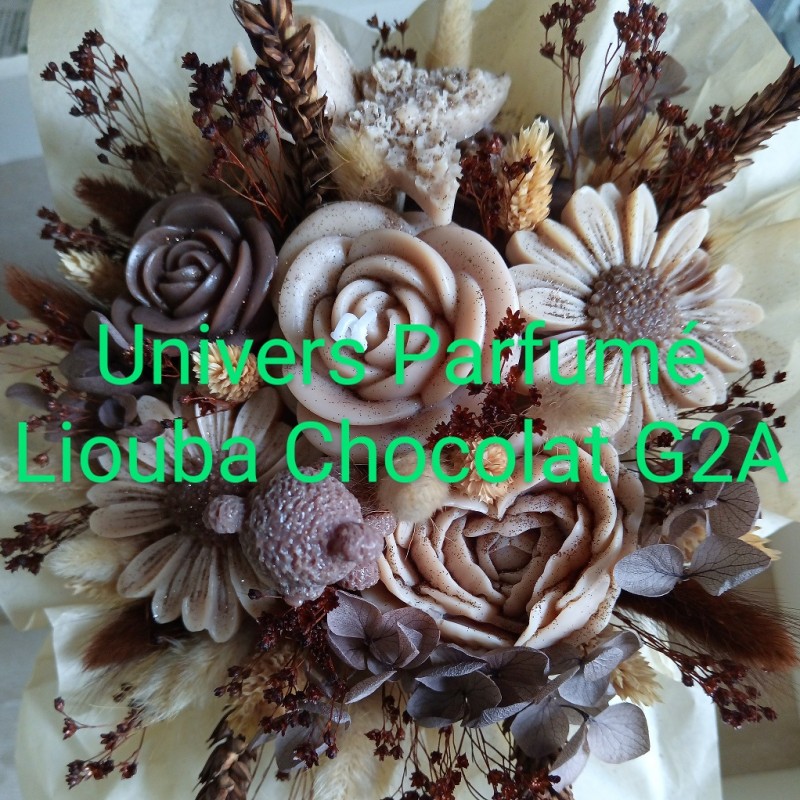 Bouquet de Fleurs de Cire CHOCOLAT