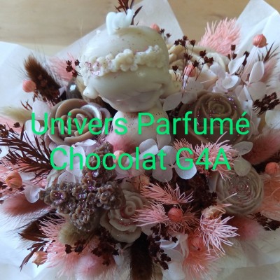 Bouquet de Fleurs de Cire CHOCOLAT