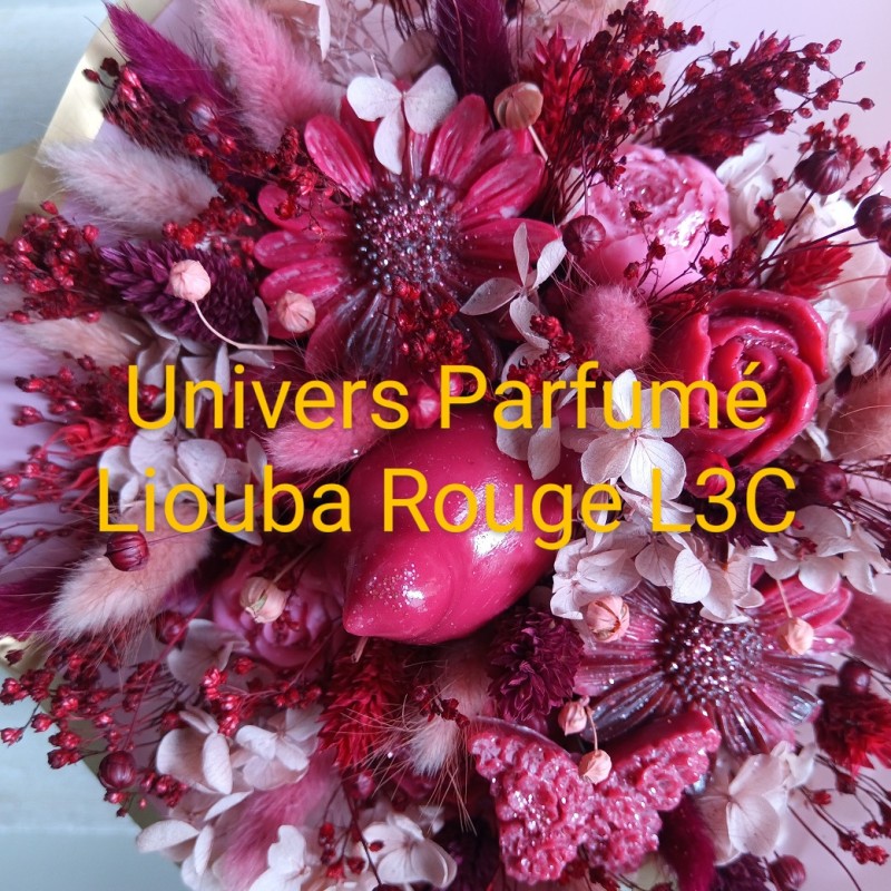 Bouquet de Fleurs de Cire POURPRE