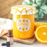 Brûle-Parfum Pot de Confiture Orange