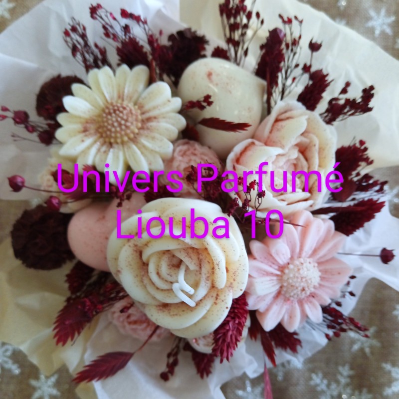 Bouquet de Fleurs de Cire Parfumée