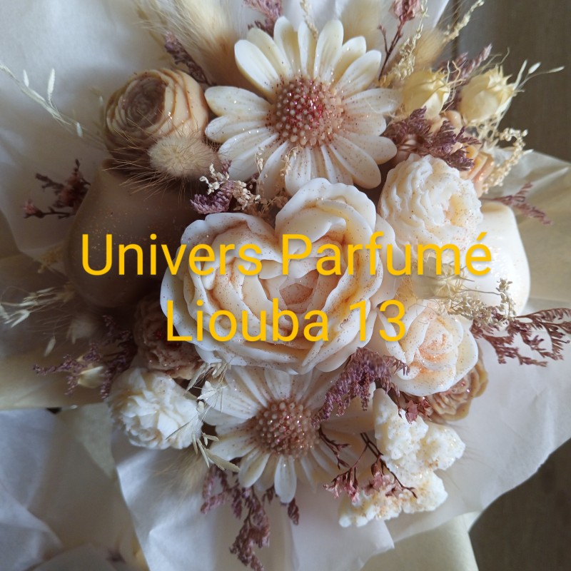 Bouquet de Fleurs de Cire Parfumée