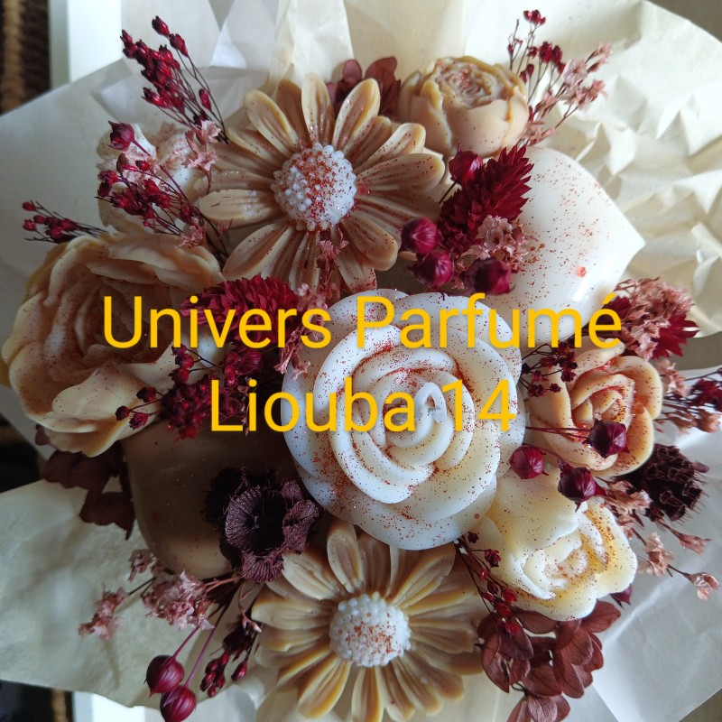 Bouquet de Fleurs de Cire Parfumée