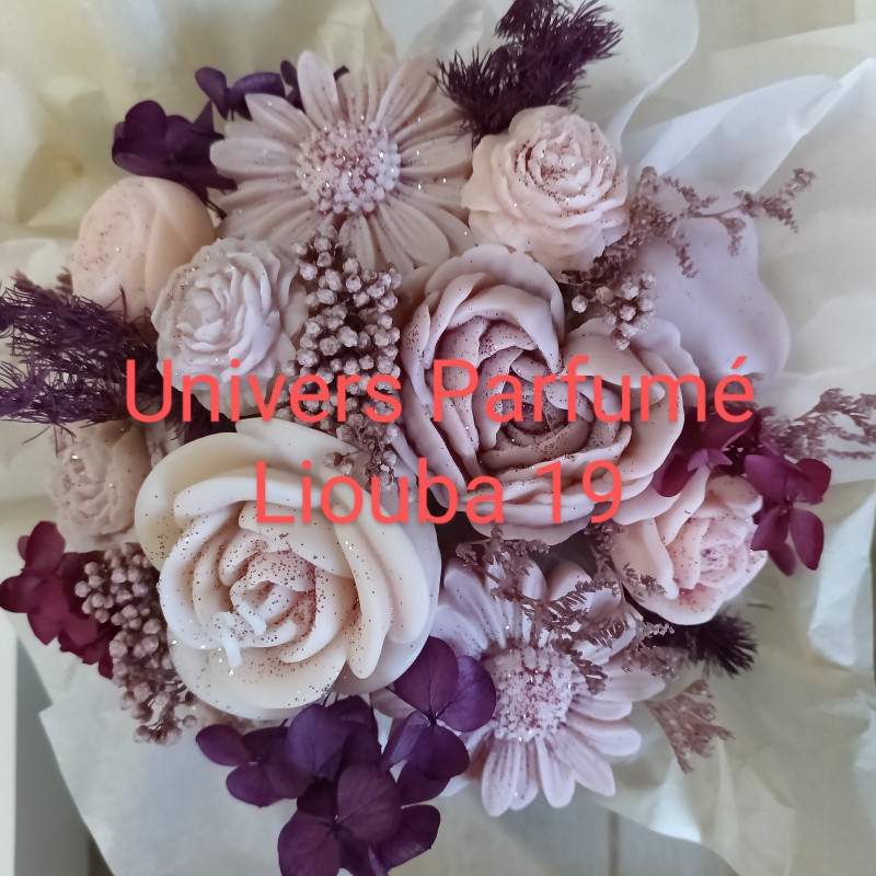 Bouquet de Fleurs de Cire Parfumée