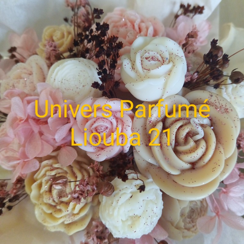 Bouquet de Fleurs de Cire Parfumée