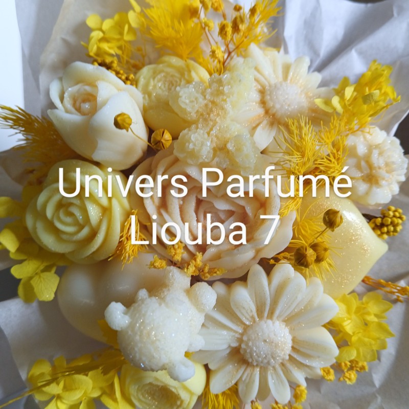 Bouquet de Fleurs de Cire Parfumée