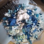 Bouquet de Fleurs de Cire BLEU