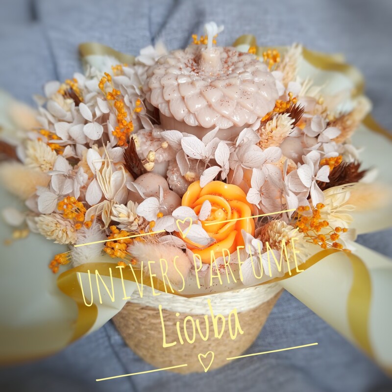 Bouquet de Fleurs de Cire Automne