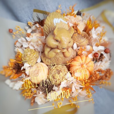 Bouquet de Fleurs de Cire Automne