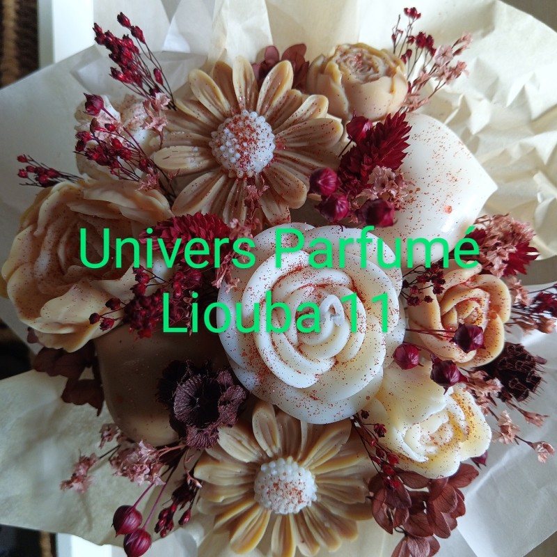 Bouquet de Fleurs de Cire CARAMEL