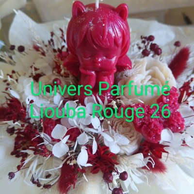Bouquet de Fleurs de Cire ROUGE