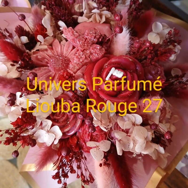 Bouquet de Fleurs de Cire ROUGE