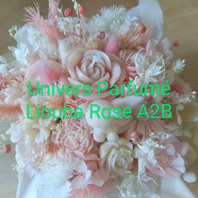 Bouquet de Fleurs de Cire ROSE
