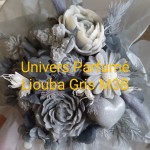 Bouquet de Fleurs de Cire GRIS