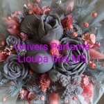 Bouquet de Fleurs de Cire GRIS
