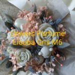 Bouquet de Fleurs de Cire GRIS